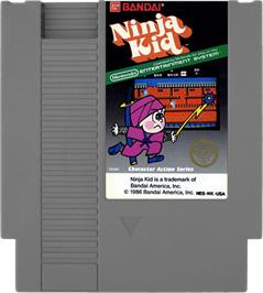 Cartridge artwork for Ninja Kid on the Nintendo NES.