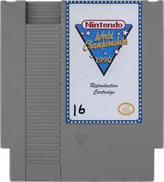 Cartridge artwork for Nintendo World Championships 1990 on the Nintendo NES.