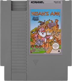 Cartridge artwork for Noah's Ark on the Nintendo NES.