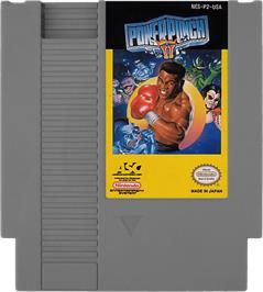 Cartridge artwork for Power Punch 2 on the Nintendo NES.
