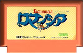 Cartridge artwork for Romancia: Dragon Slayer Jr. on the Nintendo NES.