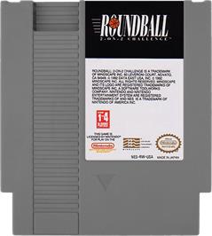 Cartridge artwork for Roundball: 2-On-2 Challenge on the Nintendo NES.