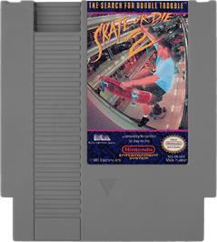 Cartridge artwork for Skate or Die 2: The Search for Double Trouble on the Nintendo NES.
