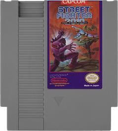 Cartridge artwork for Street Fighter 2010: The Final Fight on the Nintendo NES.