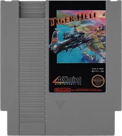 Cartridge artwork for Tiger Heli on the Nintendo NES.