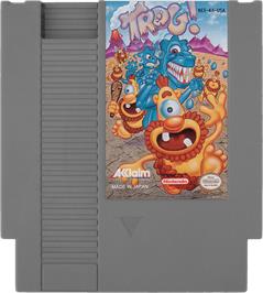 Cartridge artwork for Trog on the Nintendo NES.