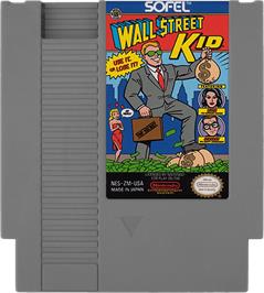 Cartridge artwork for Wall Street Kid on the Nintendo NES.