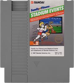 Cartridge artwork for World Class Track Meet on the Nintendo NES.