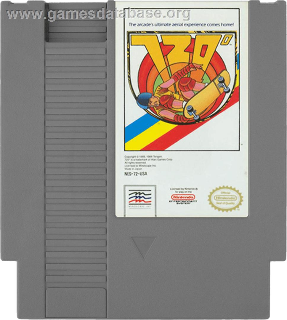 720 Degrees - Nintendo NES - Artwork - Cartridge