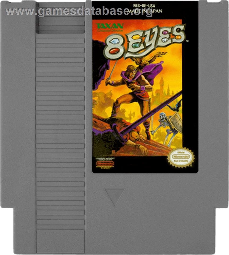 8 Eyes - Nintendo NES - Artwork - Cartridge