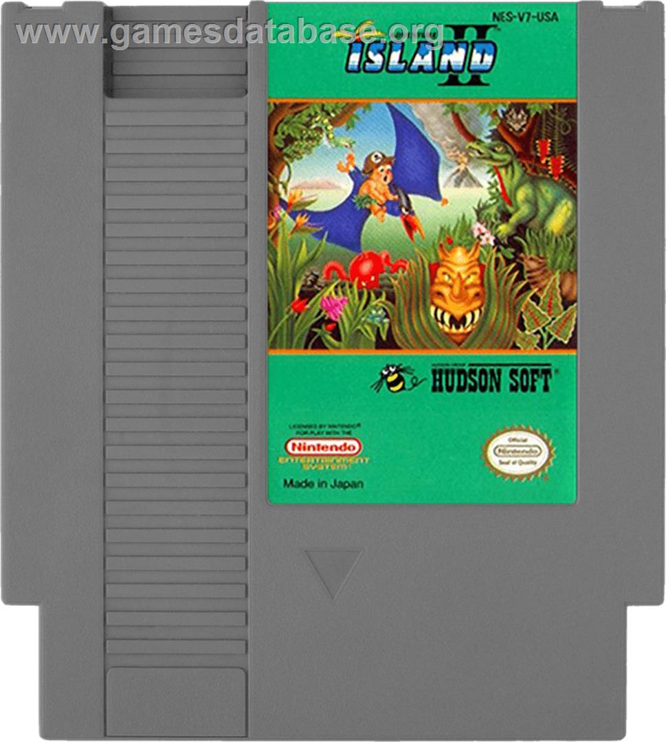 Adventure Island 2 - Nintendo NES - Artwork - Cartridge