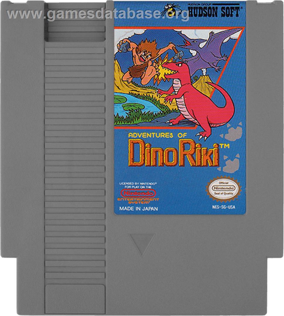 Adventures of Dino-Riki - Nintendo NES - Artwork - Cartridge