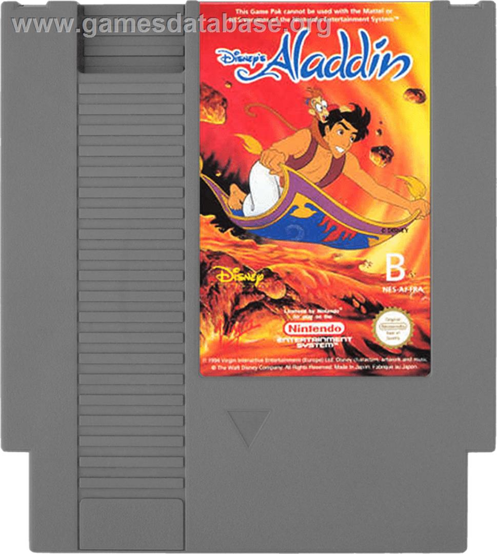 Aladdin - Nintendo NES - Artwork - Cartridge