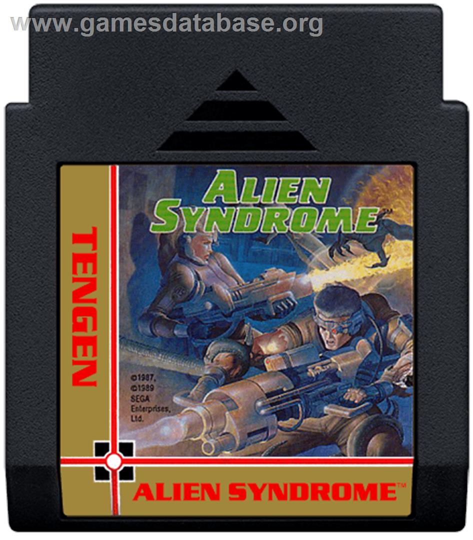 Alien Syndrome - Nintendo NES - Artwork - Cartridge