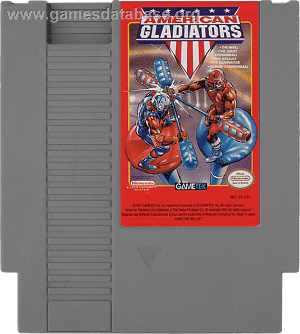 American Gladiators - Nintendo NES - Artwork - Cartridge