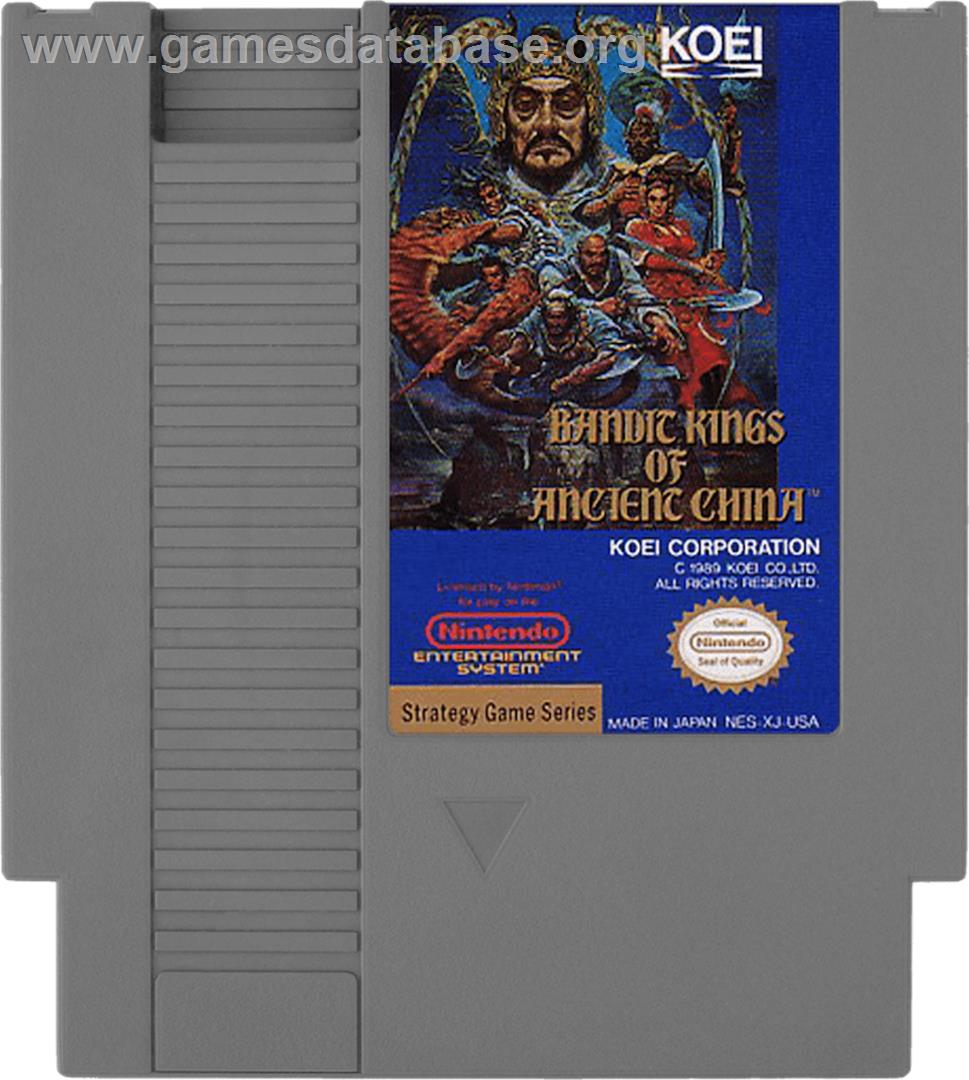 Bandit Kings of Ancient China - Nintendo NES - Artwork - Cartridge