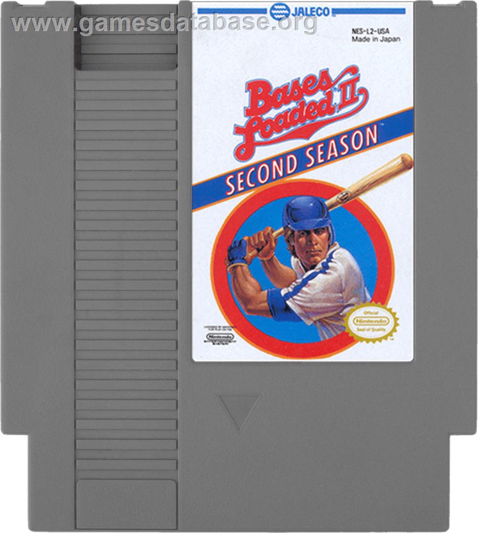 Bases Loaded II: Second Season - Nintendo NES - Artwork - Cartridge
