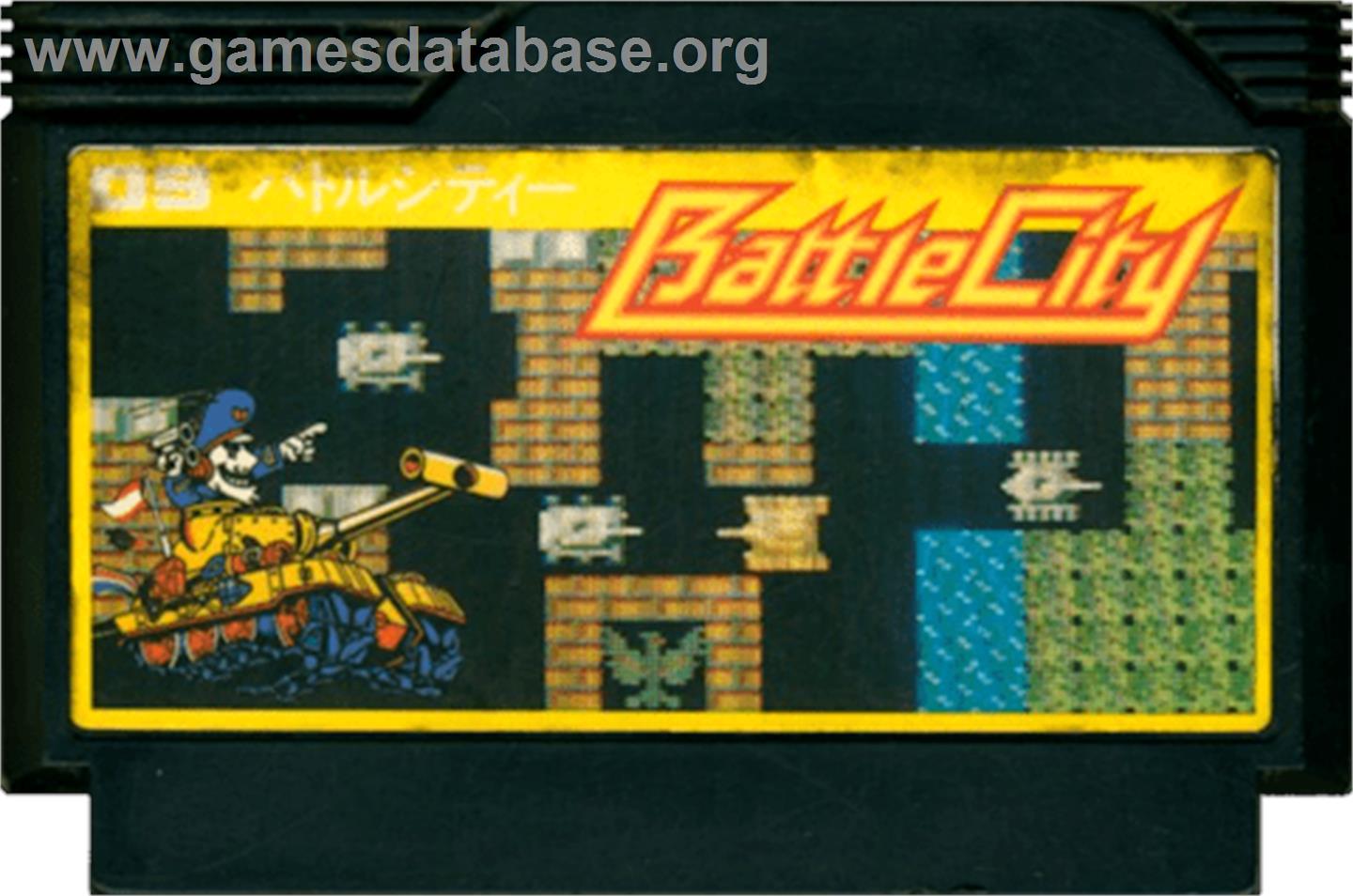 Battle City - Nintendo NES - Artwork - Cartridge