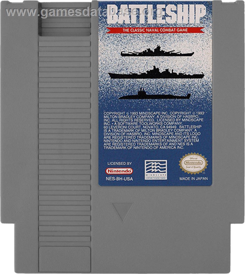 Battleship - Nintendo NES - Artwork - Cartridge