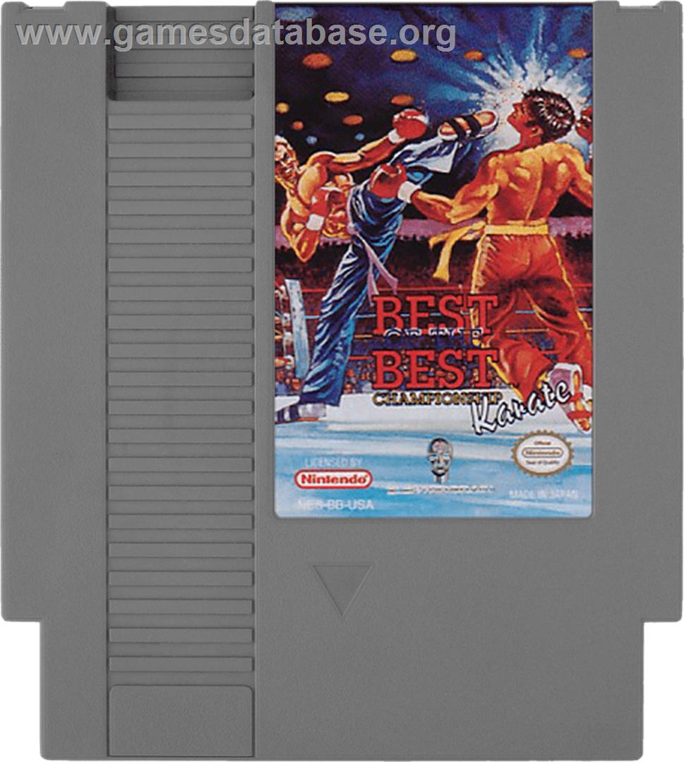 Best of the Best Championship Karate - Nintendo NES - Artwork - Cartridge