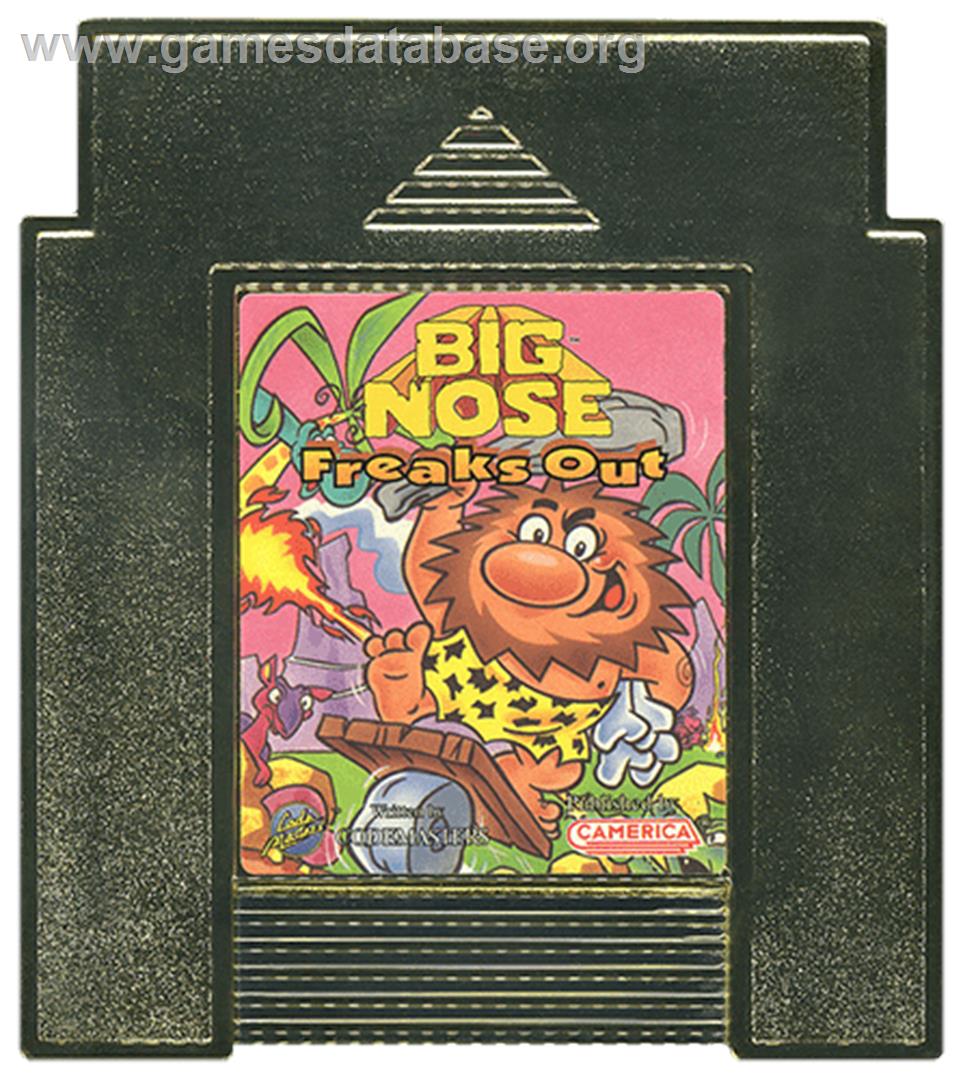 Big Nose Freaks Out - Nintendo NES - Artwork - Cartridge