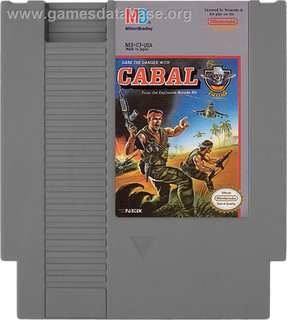 Cabal - Nintendo NES - Artwork - Cartridge