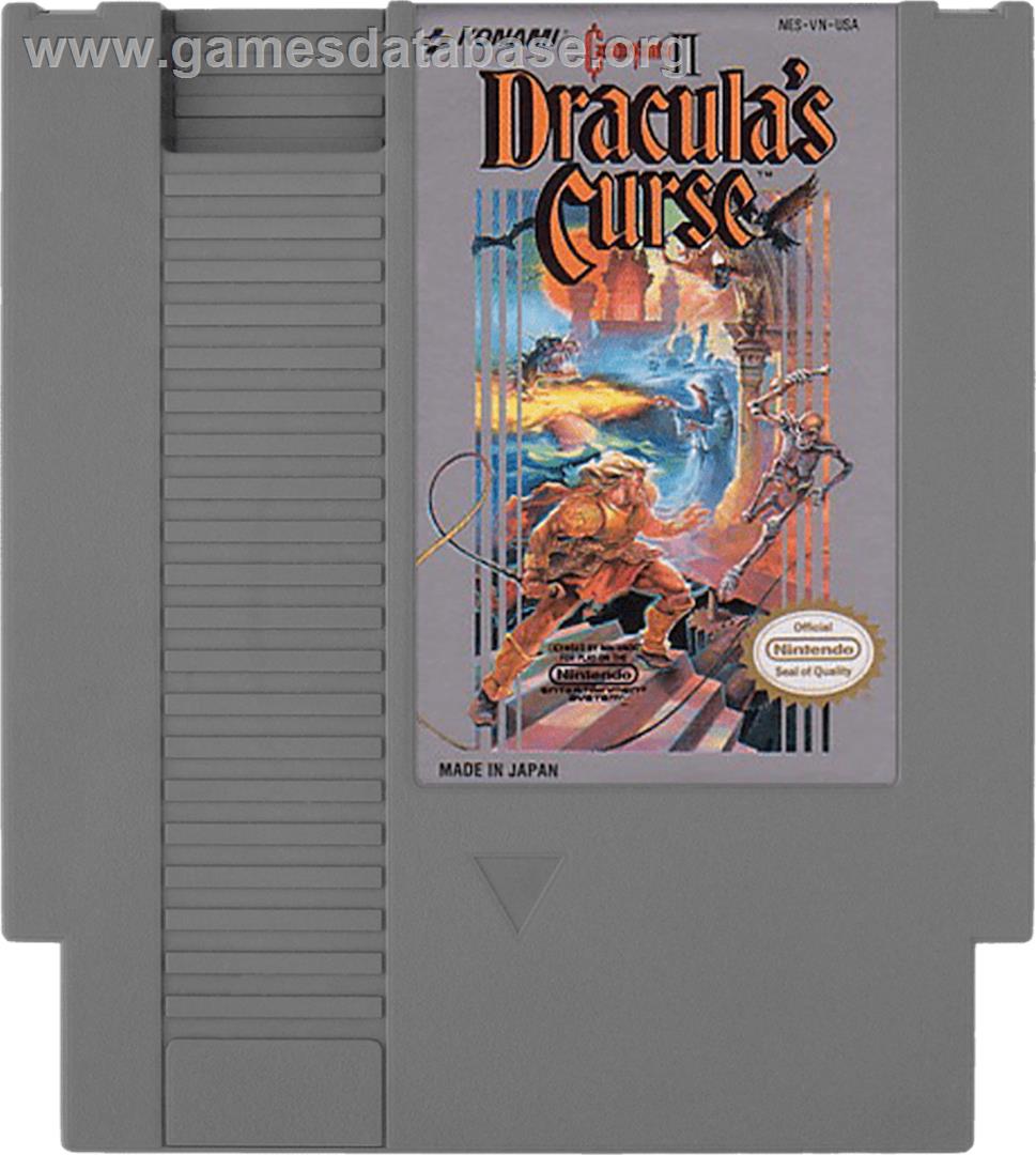 Castlevania III: Dracula's Curse - Nintendo NES - Artwork - Cartridge