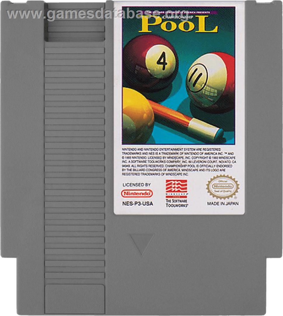 Championship Pool - Nintendo NES - Artwork - Cartridge