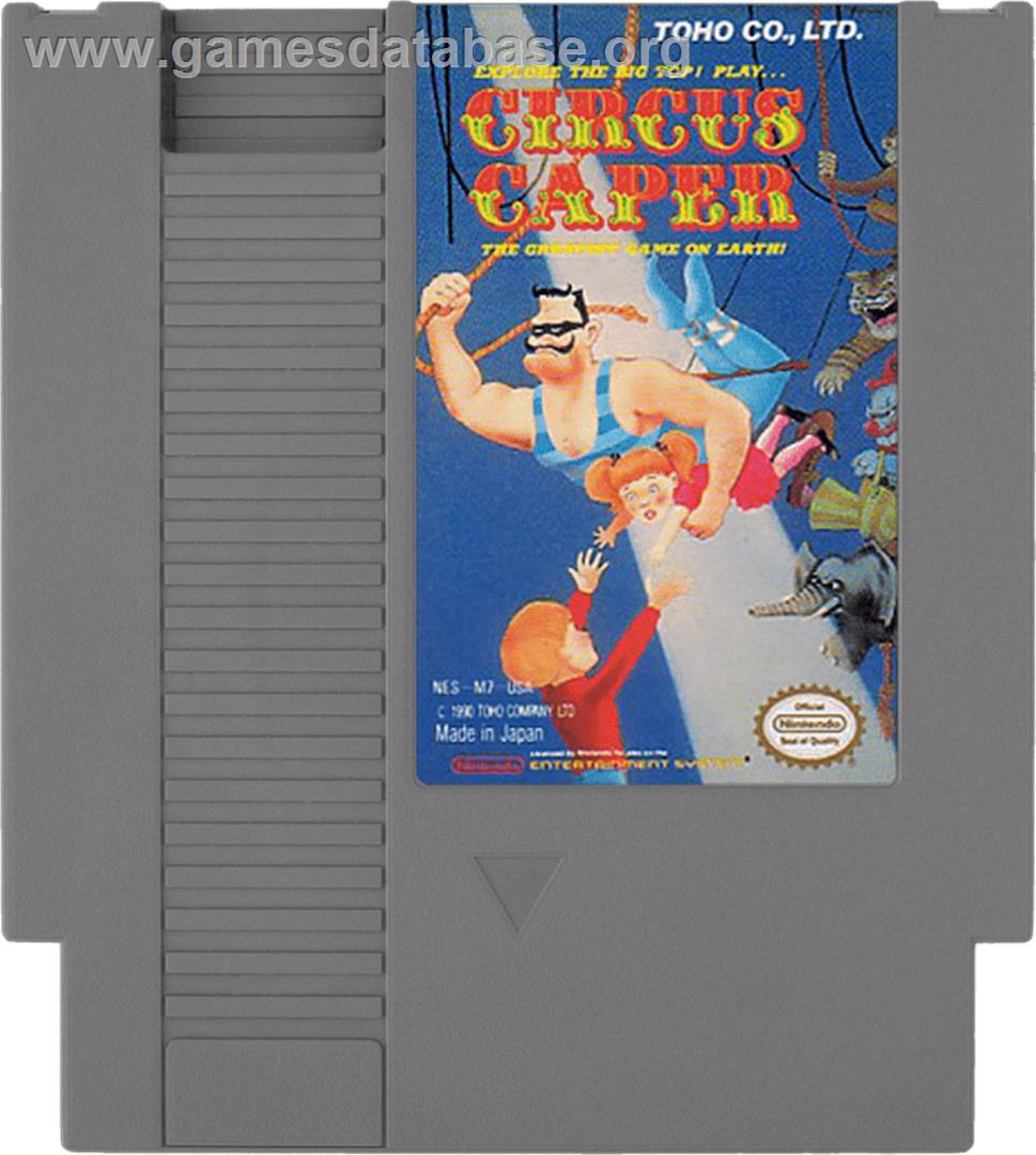 Circus Caper - Nintendo NES - Artwork - Cartridge