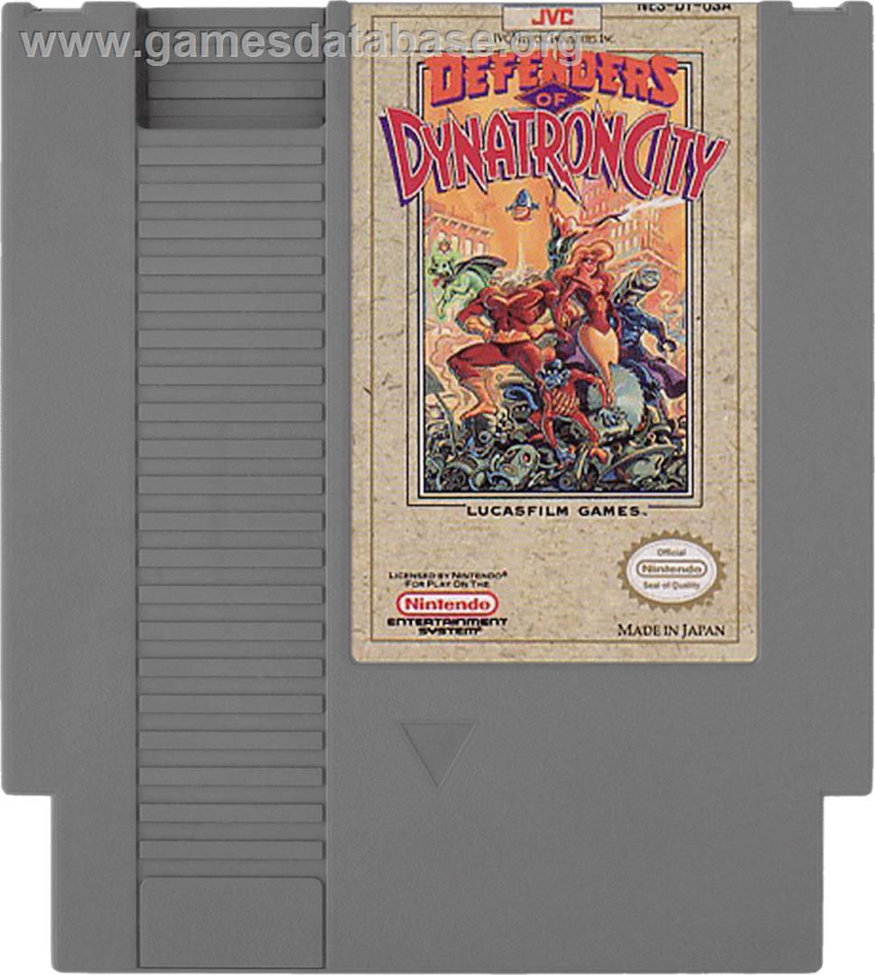 Defenders of Dynatron City - Nintendo NES - Artwork - Cartridge