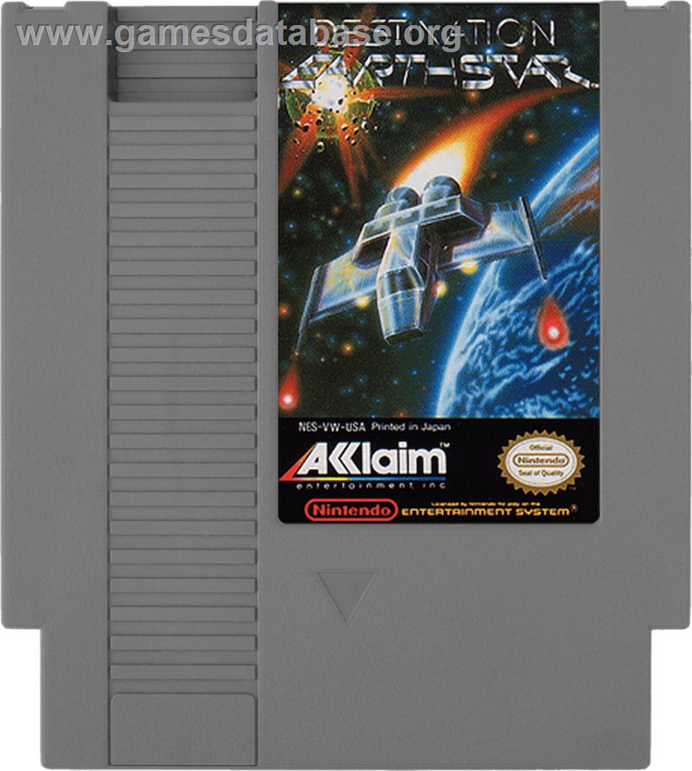 Destination Earthstar - Nintendo NES - Artwork - Cartridge