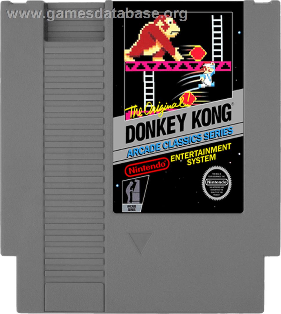Donkey Kong - Nintendo NES - Artwork - Cartridge