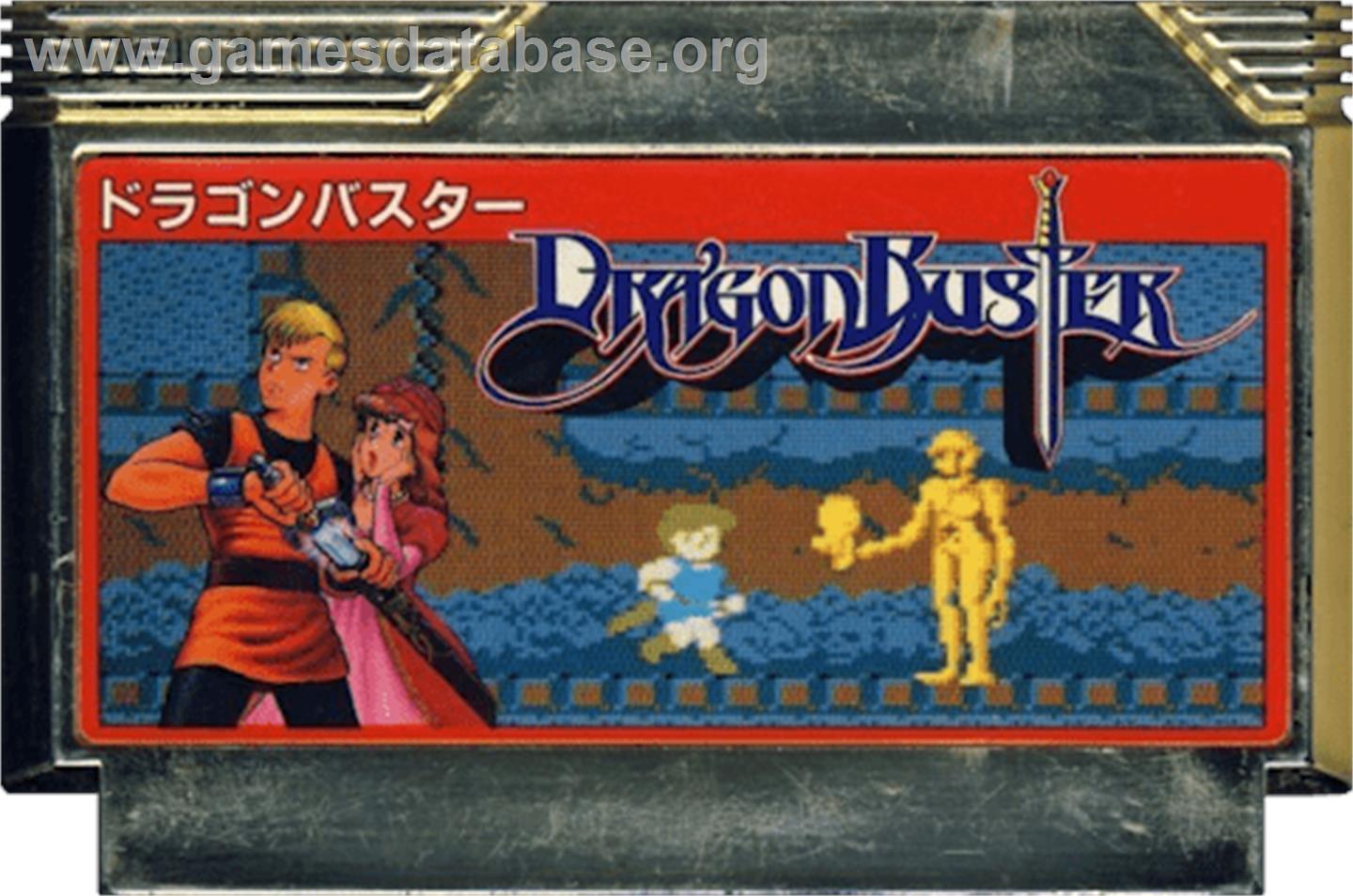 Dragon Buster - Nintendo NES - Artwork - Cartridge