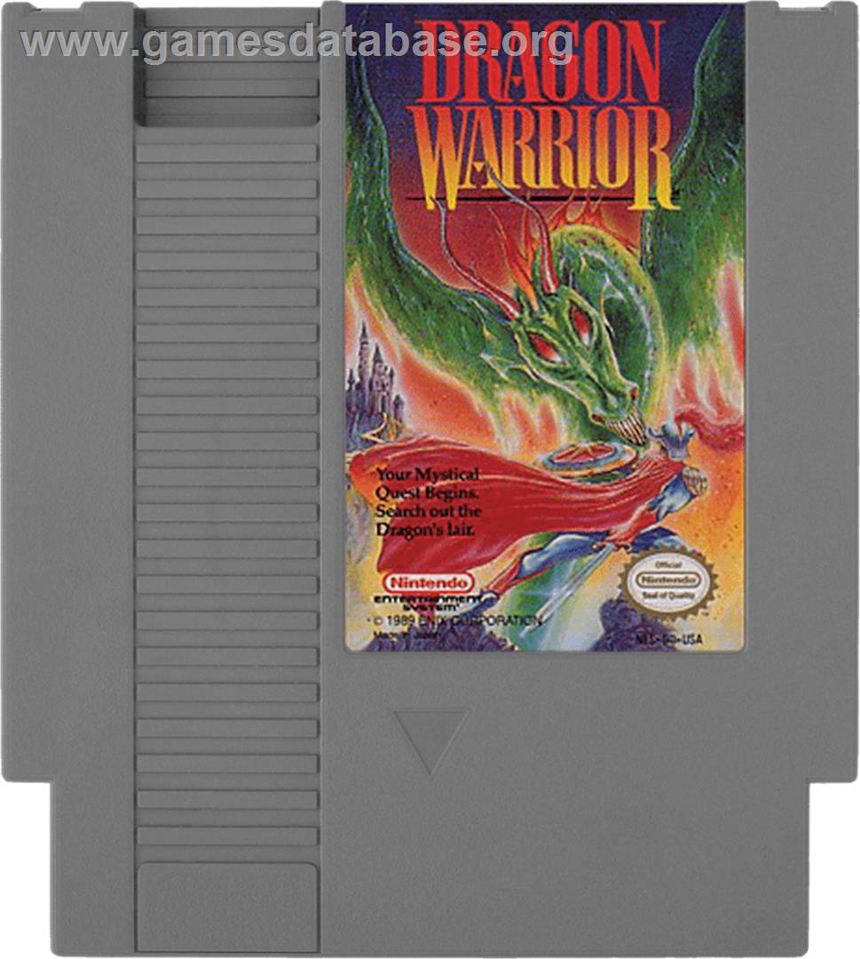 Dragon Warrior - Nintendo NES - Artwork - Cartridge