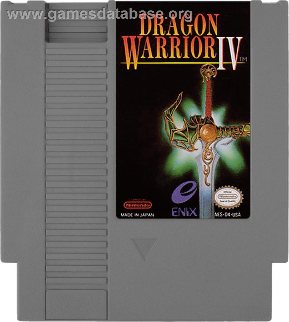 Dragon Warrior 4 - Nintendo NES - Artwork - Cartridge