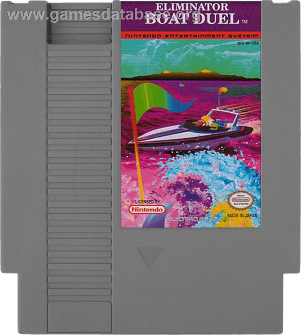Eliminator Boat Duel - Nintendo NES - Artwork - Cartridge