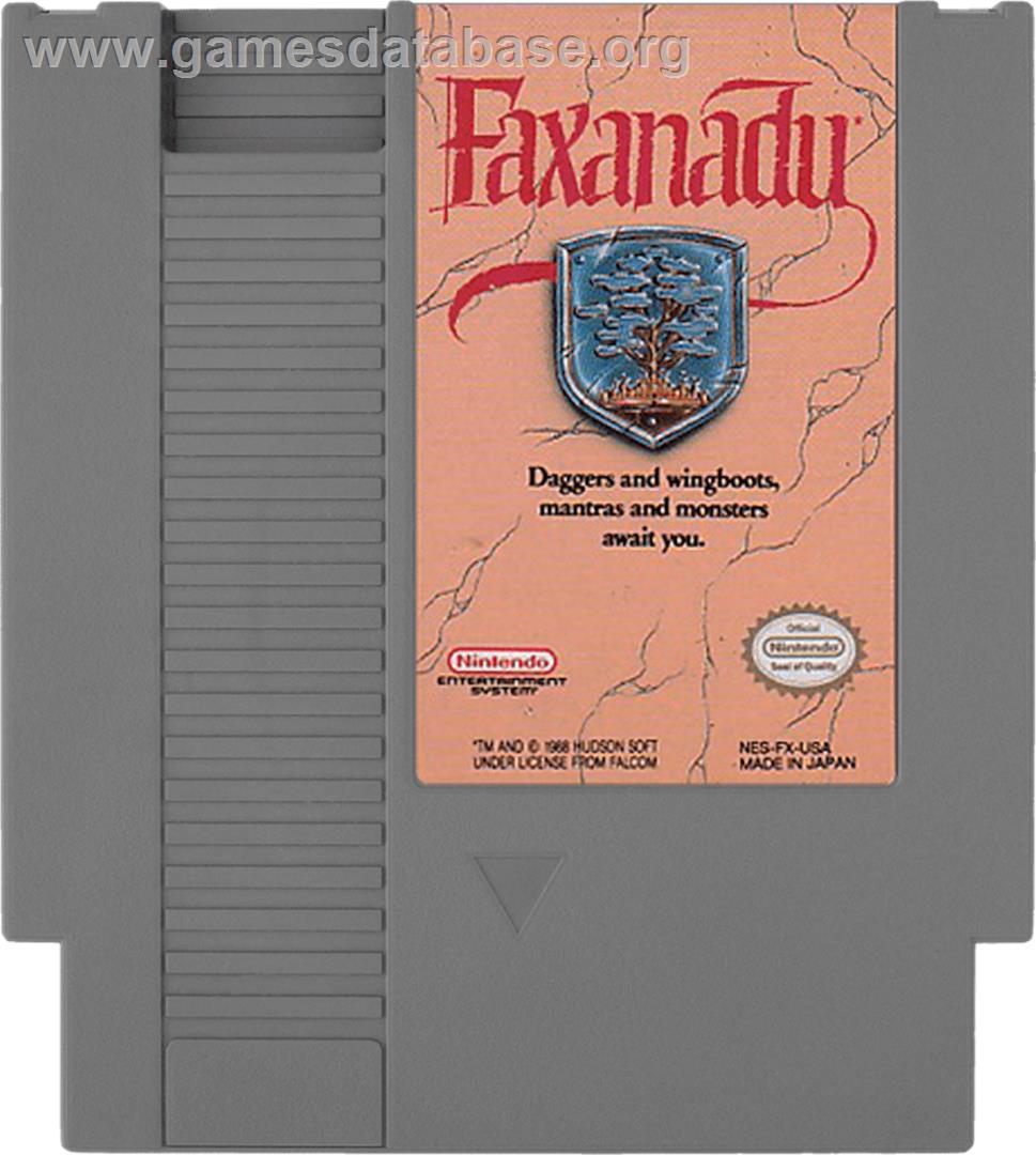 Faxanadu - Nintendo NES - Artwork - Cartridge
