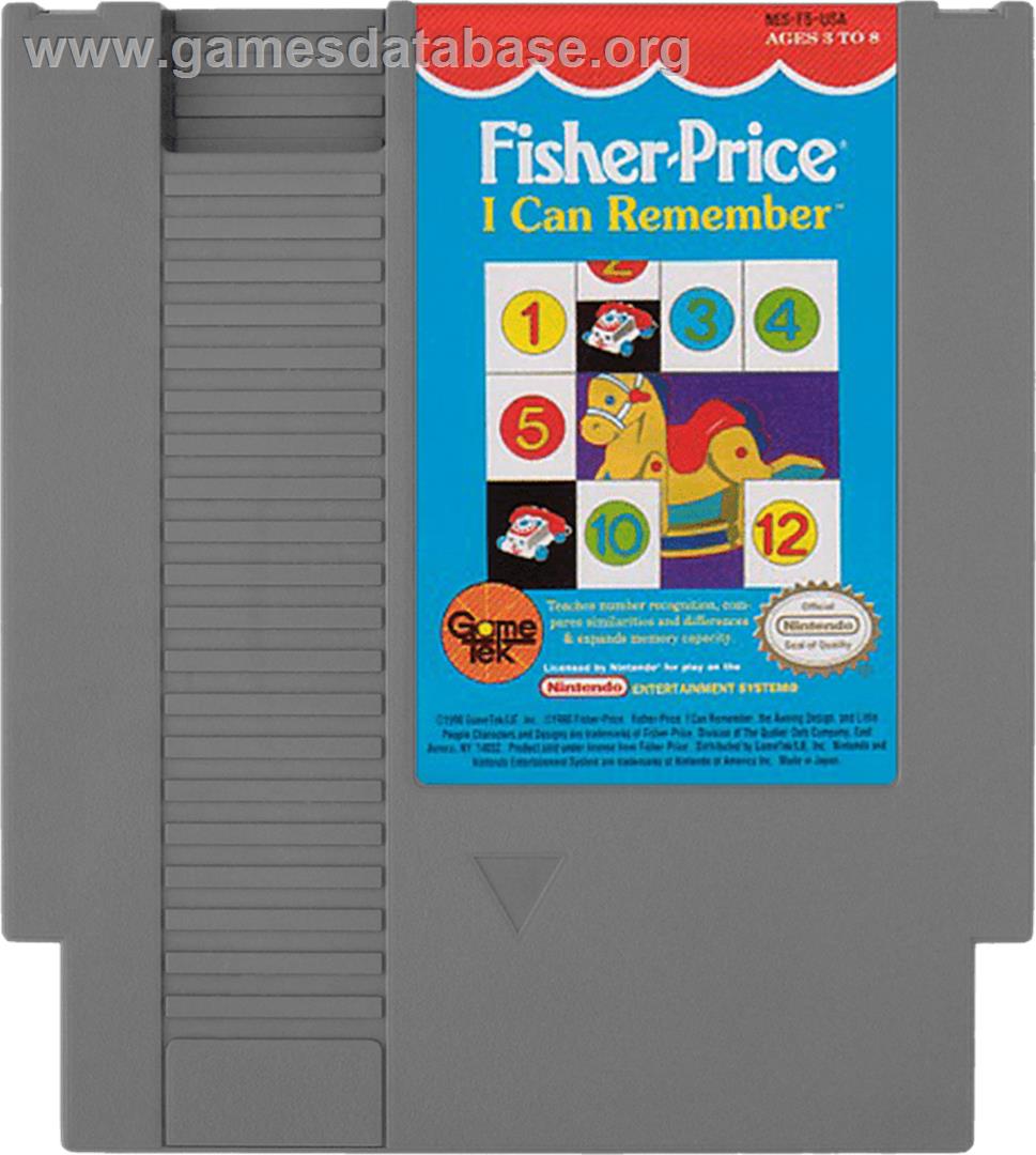 Fisher-Price: I Can Remember - Nintendo NES - Artwork - Cartridge