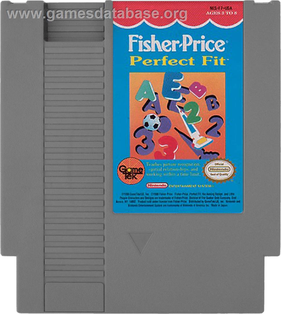 Fisher-Price: Perfect Fit - Nintendo NES - Artwork - Cartridge