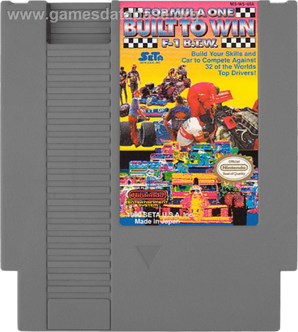 Formula 1: Built to Win - Nintendo NES - Artwork - Cartridge