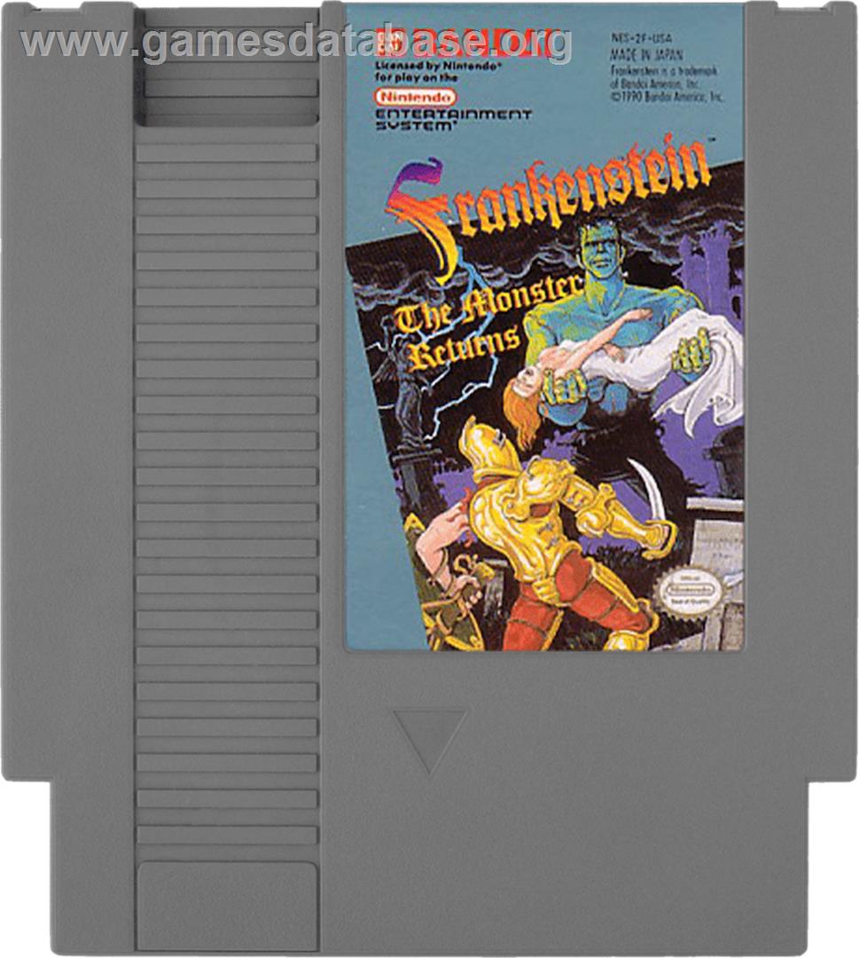 Frankenstein: The Monster Returns - Nintendo NES - Artwork - Cartridge