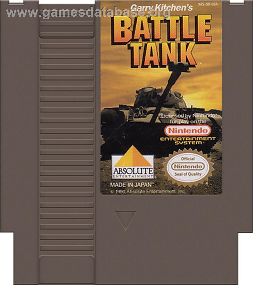Garry Kitchen's Battletank - Nintendo NES - Artwork - Cartridge