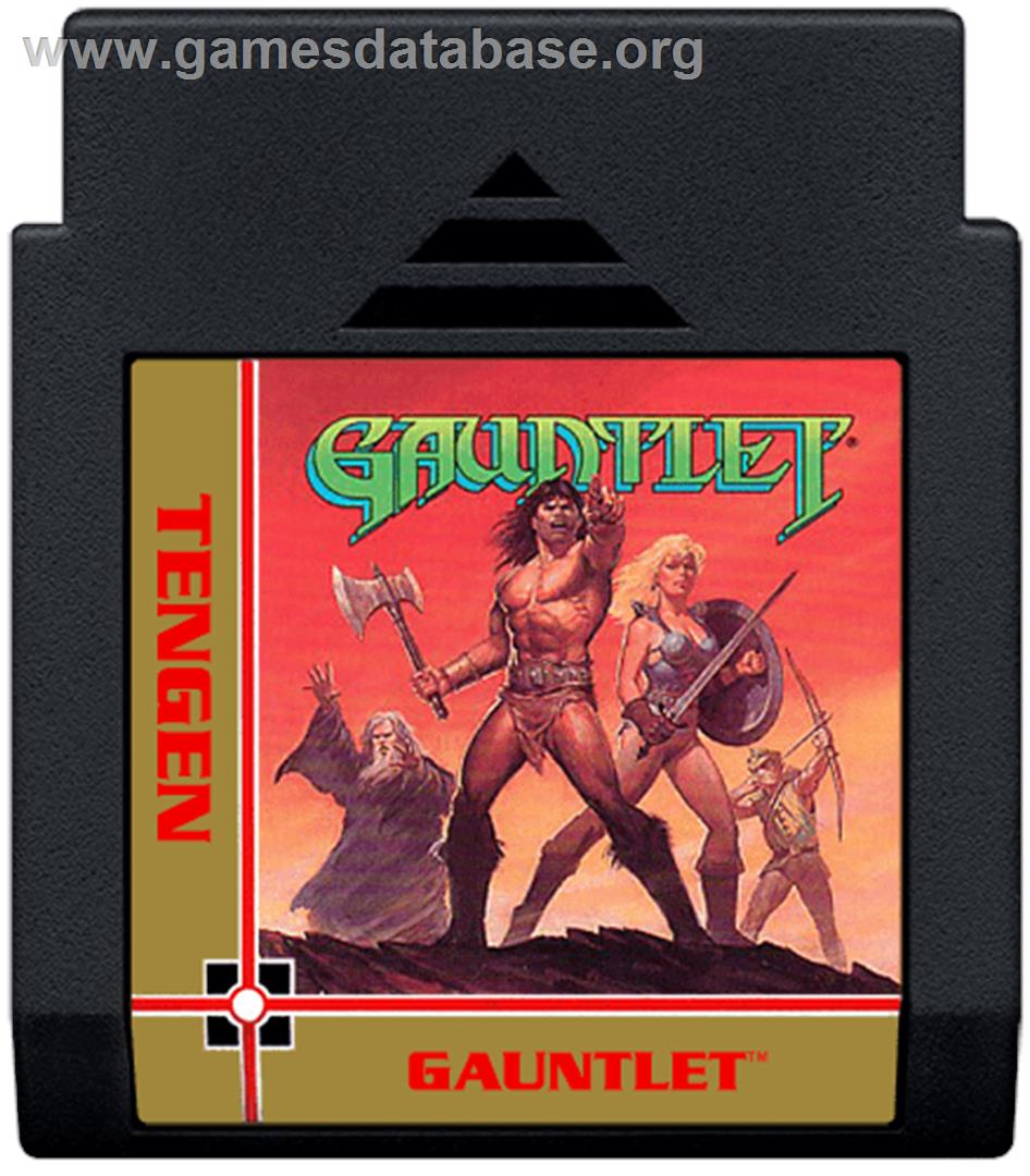 Gauntlet - Nintendo NES - Artwork - Cartridge