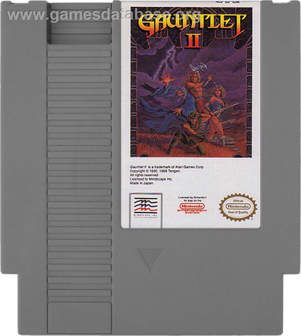 Gauntlet II - Nintendo NES - Artwork - Cartridge