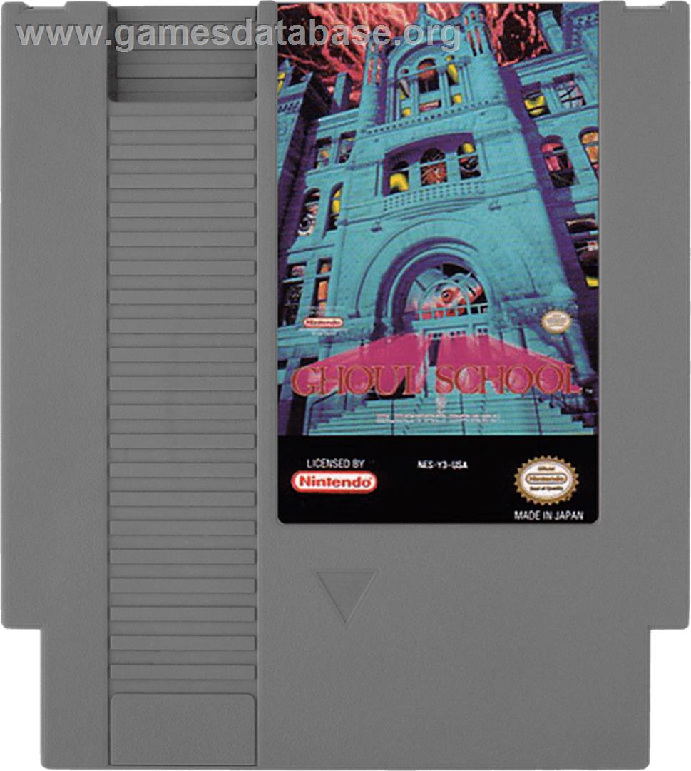 Ghoul School - Nintendo NES - Artwork - Cartridge