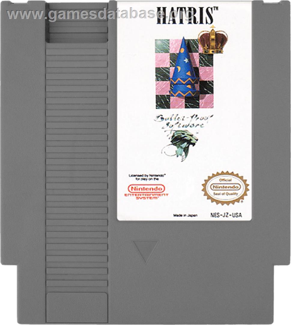 Hatris - Nintendo NES - Artwork - Cartridge