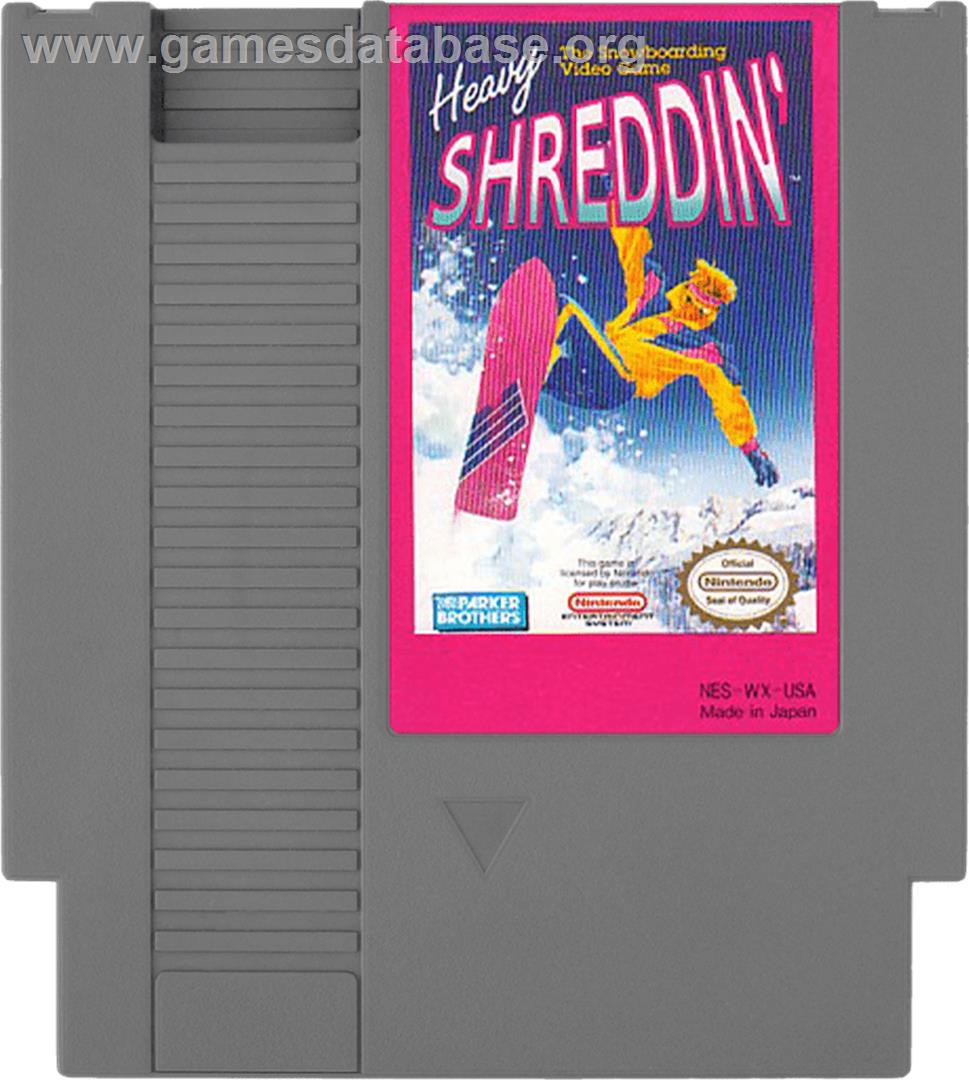 Heavy Shreddin' - Nintendo NES - Artwork - Cartridge