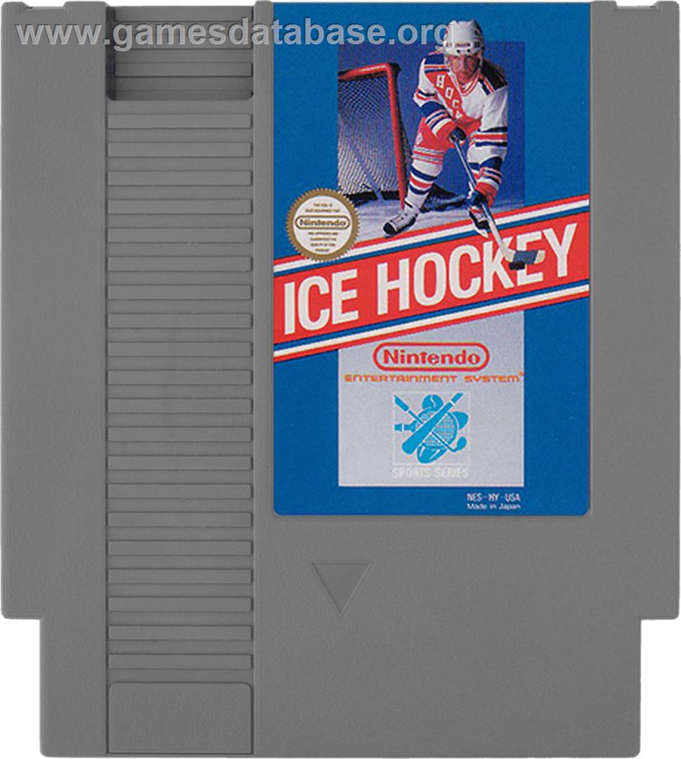 Ice Hockey - Nintendo NES - Artwork - Cartridge