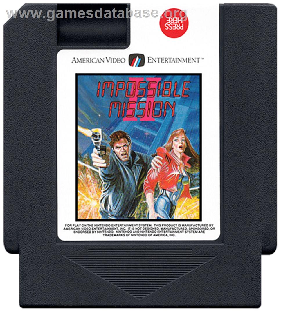 Impossible Mission 2 - Nintendo NES - Artwork - Cartridge