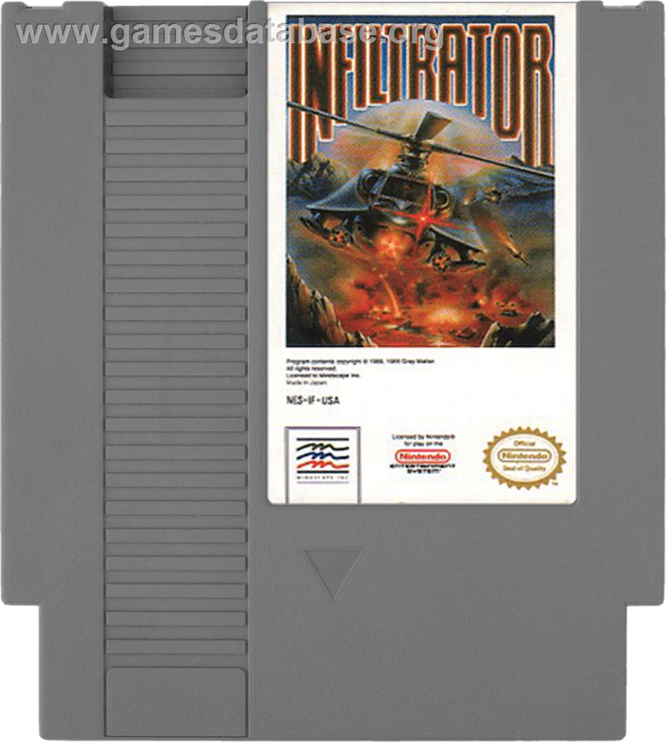 Infiltrator 2 - Nintendo NES - Artwork - Cartridge